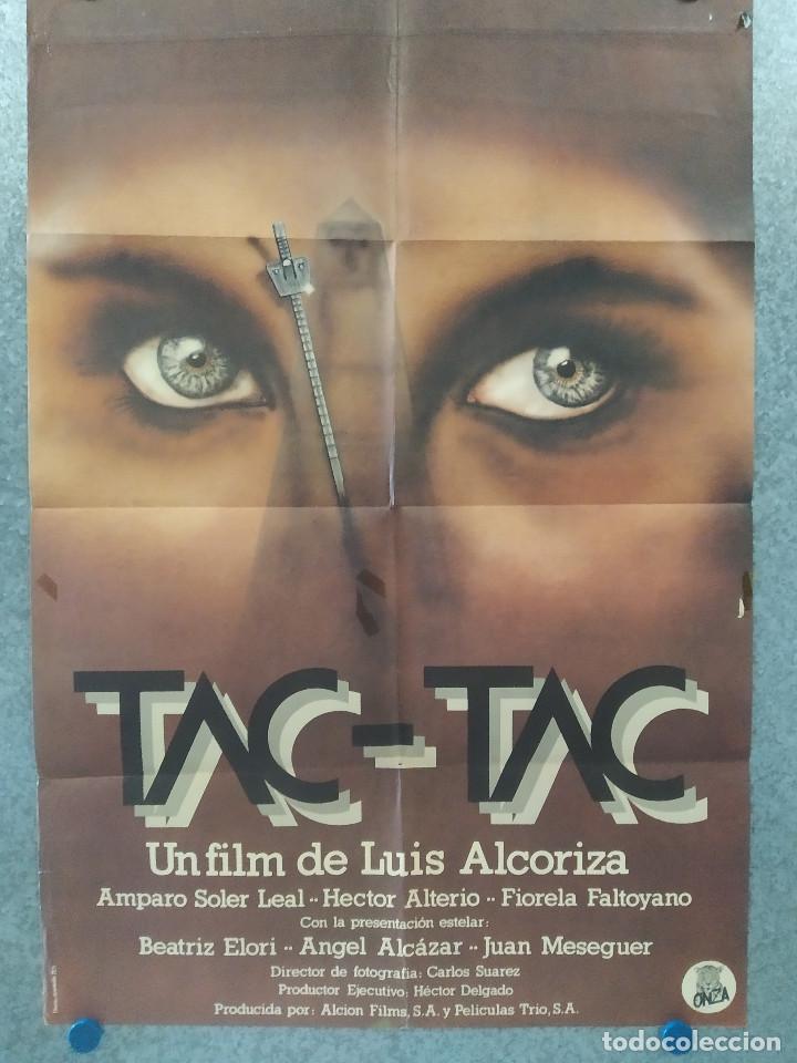 Cinema: TAC - TAC. Amparo Soler Leal, H&eacute;ctor Alterio, Fiorella Faltoyano. A&Ntilde;O 1982. POSTER ORIGINAL