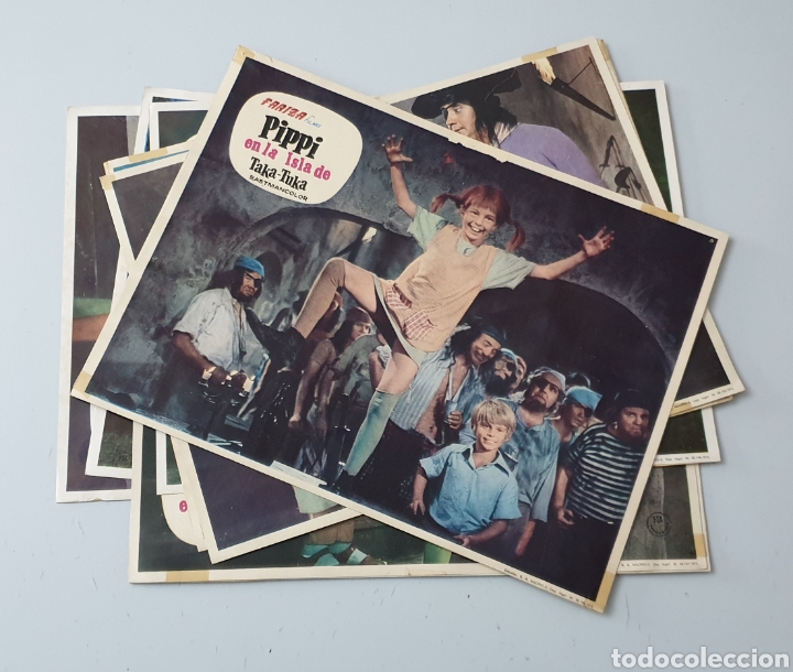 Cine: LOTE 8 FOTOCROMOS PIPPI EN LA ISLA DE TAKA-TUKA