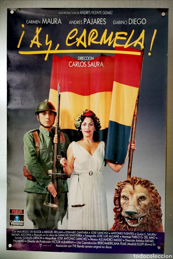 Cinema: HAY CARMELA - 52 X 80 - CARTEL DE VIDEO