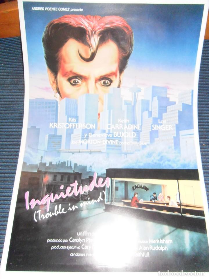 Cinema: Inquietudes (Alan Rudolph, 1986) - Poster A4 con ficha en el reverso