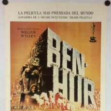 Cine: BEN-HUR (WILLIAM WYLER, CHARLTON HESTON). CARTEL PROMOCIONAL DE LA PELÍCULA. Lote 341849923