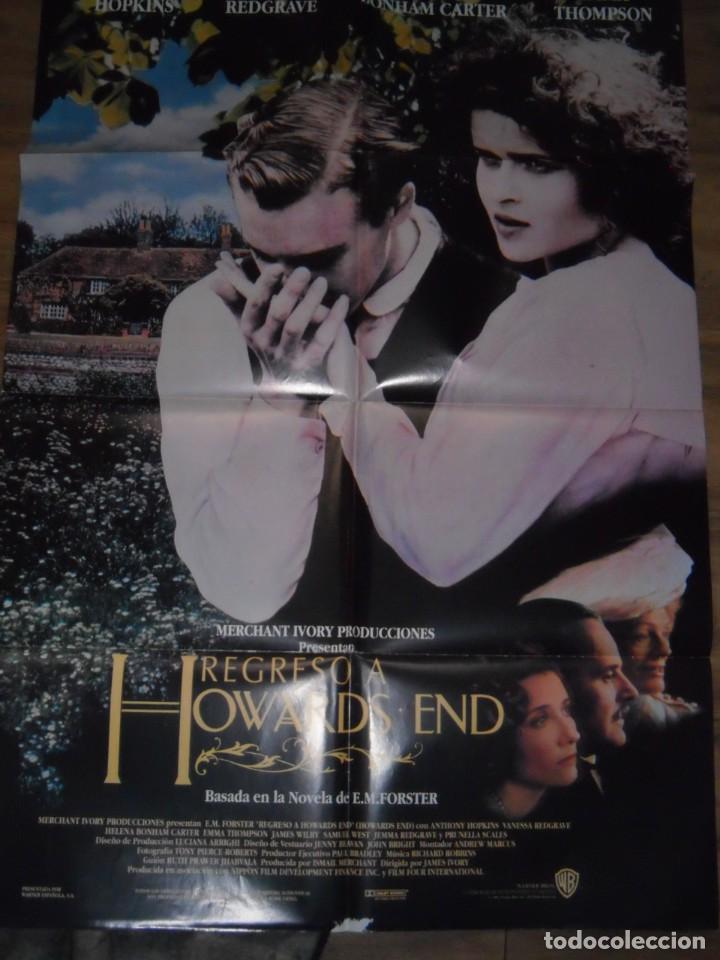Cinema: Regreso A Howard end (James ivory, 1992) E.M. forster - Cartel estreno 70 por 100 cms