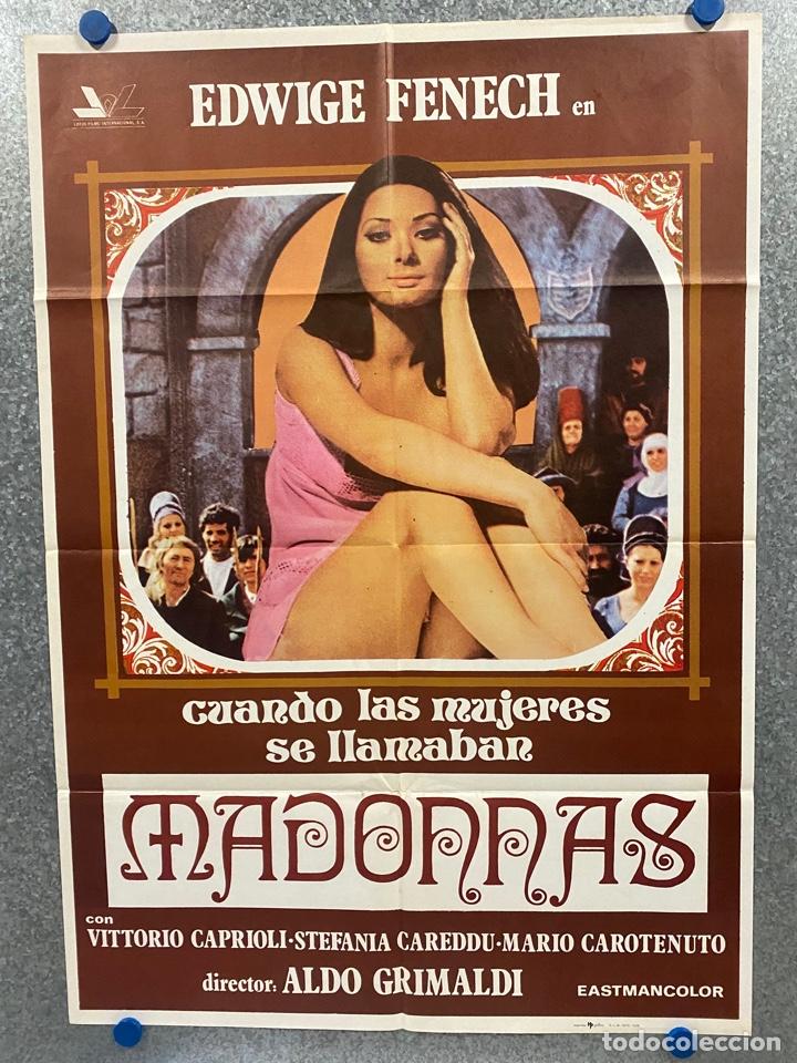 Kino: MADONNAS. VITTORIO CAPRIOLI, STEFANIA CAREDDU,MARIO C. A&Ntilde;O 1978. POSTER ORIGINAL.