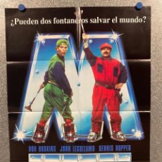 Cine: SUPER MARIO BROS. BOB HOSKINS, JOHN LEGUIZAMO, DENNIS HOPPER, SAMANTHA M. AÑO 1993. POSTER ORIGINAL.