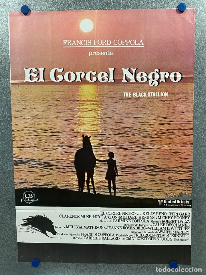 Cinema: El corcel negro. Kelly Reno, Mickey Rooney, Teri Garr, Clarence Muse. A&Ntilde;O 1980. POSTER ORIGINAL.
