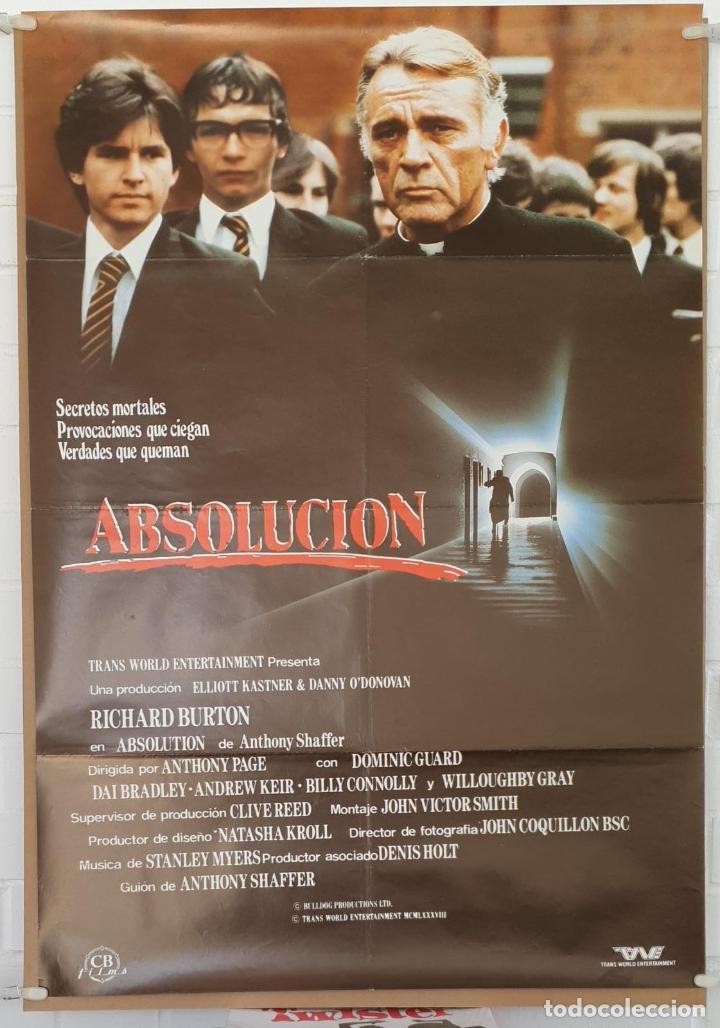 Cinema: Absoluci&oacute;n. Cartel (100x70)