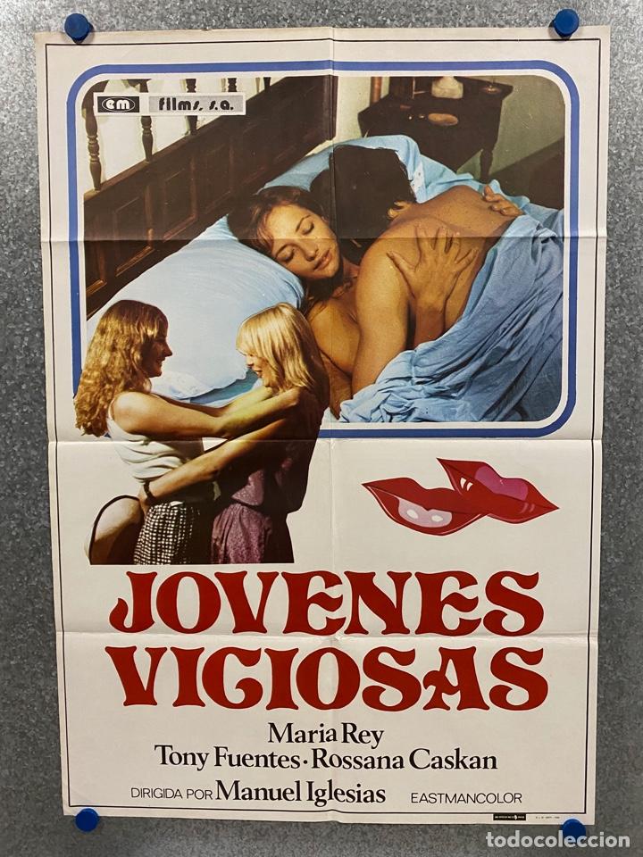 Cinema: J&oacute;venes viciosas. Rosana Caskan, Tony Fuentes, Carmen Mart&iacute;nez Sierra. A&Ntilde;O 1980. POSTER ORIGINAL