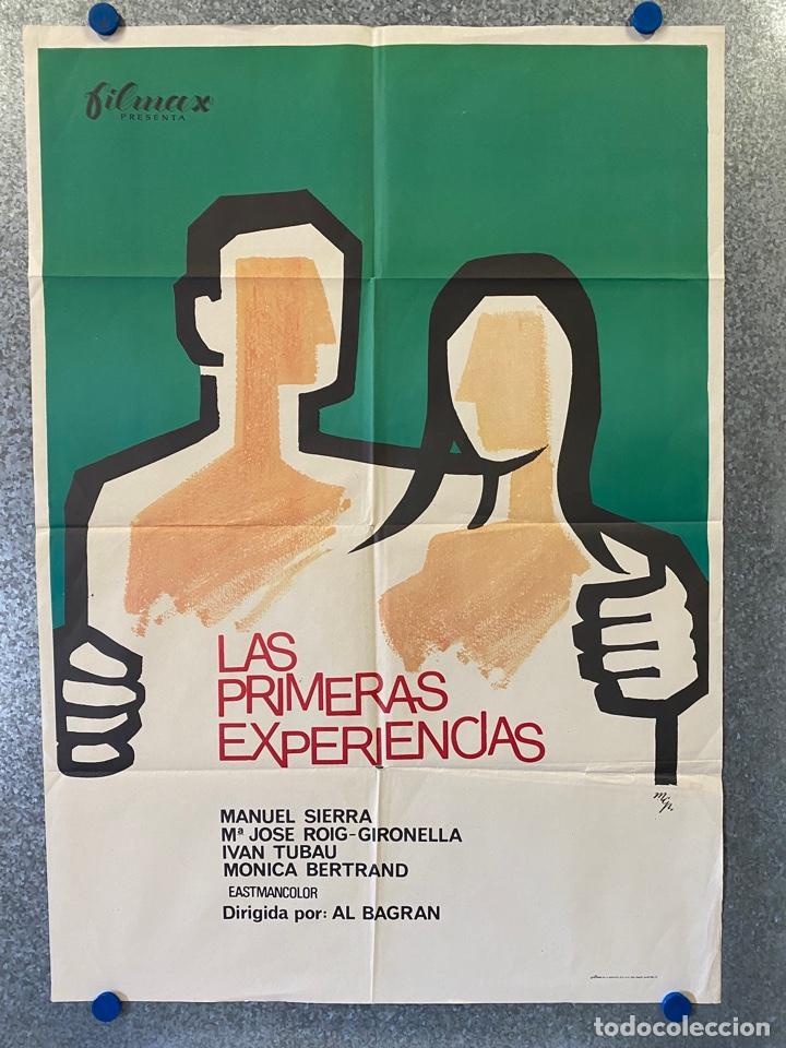 Cinema: LAS PRIMERAS EXPERIENCIAS. MANUEL SIERRA, MARIA JOSE ROIG, IVAN TUBAU. A&Ntilde;O 1974. POSTER ORIGINAL