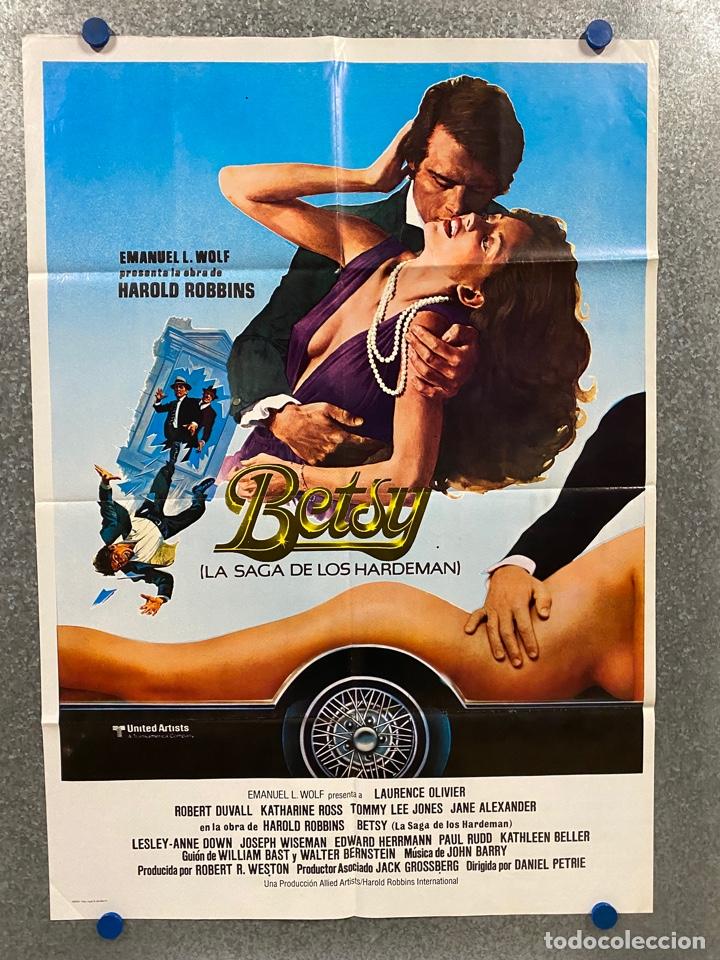 Cinema: La saga de los Hardeman. Laurence Olivier, Robert Duvall, Katharine Ross. A&Ntilde;O 1977. POSTER ORIGINAL