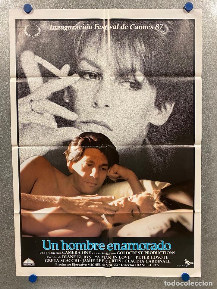 Cinema: Un hombre enamorado. Peter Coyote, Greta Scacchi, Jamie Lee Curtis, Claudia C. POSTER ORIGINAL
