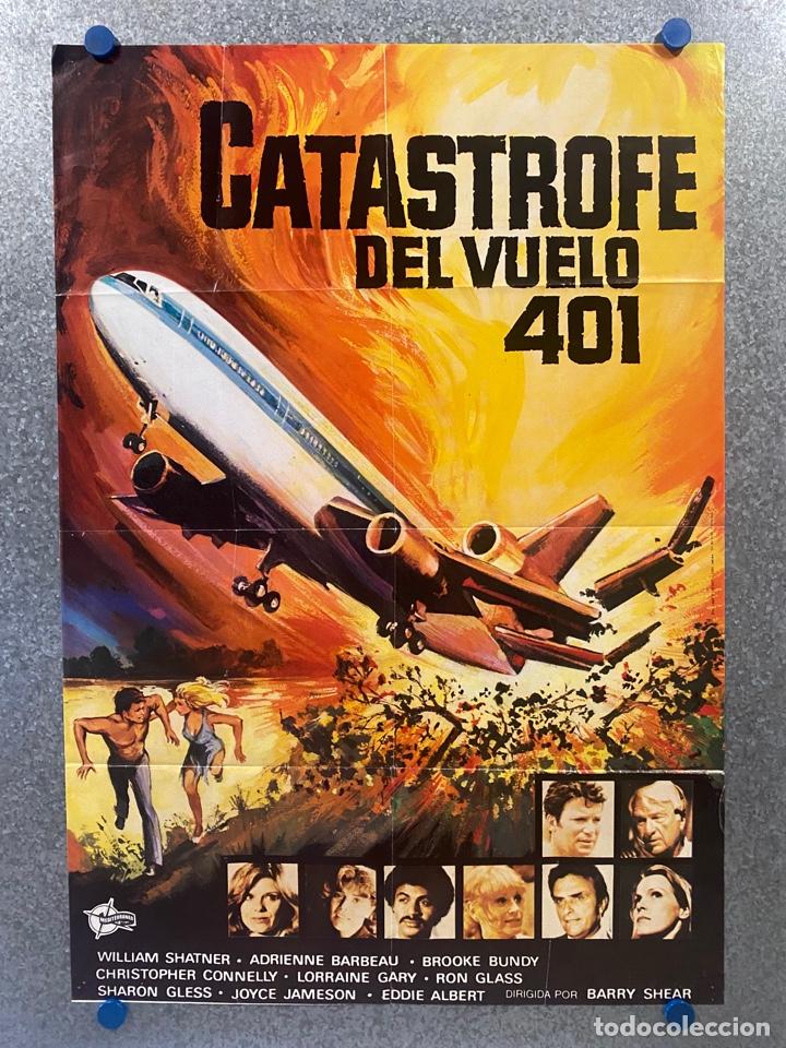 Cinema: CATASTROFE DEL VUELO 401. WILLIAM SHATNER, ADRIENNE BARBEAU, BROOKE BUNDY. A&Ntilde;O 1980.POSTER ORIGINAL.