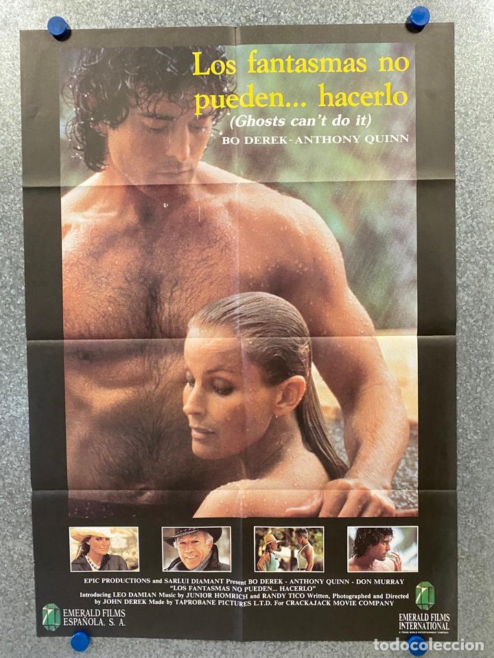 Cinema: Los fantasmas no pueden... hacerlo. Bo Derek, Anthony Quinn, Don Murray, Leo D. POSTER ORIGINAL.