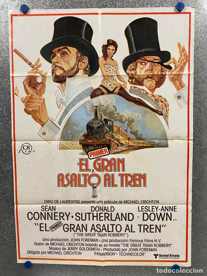 Cinema: EL GRAN ASALTO AL TREN . SEAN CONNERY, DONALD SUTHERLAND, LESLEY-ANNE D. A&Ntilde;O 1978. POSTER ORIGINAL.
