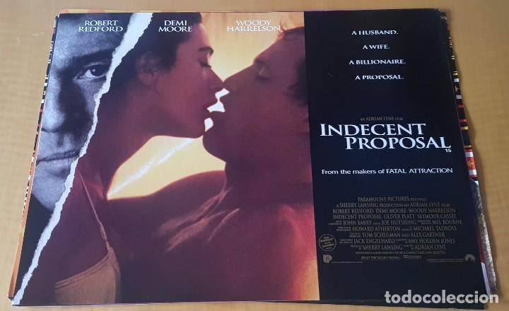 Cinema: Mini p&oacute;ster ingl&eacute;s UNA PROPOSICI&Oacute;N INDECENTE 30 x 40 cm SIN DOBLAR Robert Redford Demi Moore
