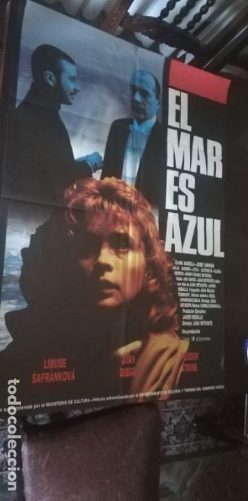 Cin&eacute;ma: El mar es azul. Cartel Cine