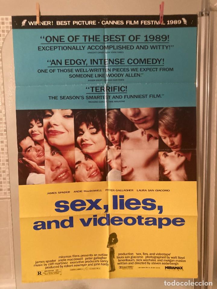 Cinema: cartel cine orig SEX, LIES AND VIDEOTAPES (1989) / 70x100cm / Steven Soderbergh