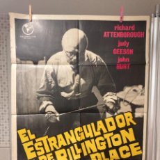Cinema: CARTEL CINE ORIG ESTRENO EL ESTRANGULADOR DE RILLINGTON PLACE (1971) / 70X100CM / RICHARD FLEISCHER. Lote 349351709