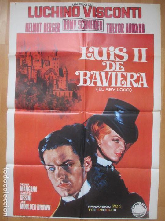 Cinema: CARTEL CINE LUIS II DE BAVIERA EL REY LOCO LUCHINO VISCONTI ROMY SCHNEIDER C2025