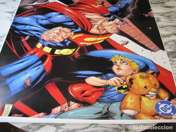 Cine: CARTEL PL&Aacute;STICO DE SUPERMAN - WIZARD - 1998 DC COMICS - Foto 3