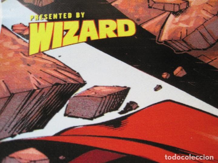 Cine: CARTEL PL&Aacute;STICO DE SUPERMAN - WIZARD - 1998 DC COMICS - Foto 5