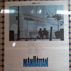 Cine: PÓSTER 60 X 85 CM WOODY ALLEN ”MANHATTAN” (CINEMANÍA, 1998) AMBAS CARAS. Lote 355361385