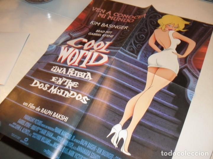 Cin&eacute;ma: POSTER DE CINE COOL WORLD(BRAD PITT).A&Ntilde;OS 90.DE KIOSKO.