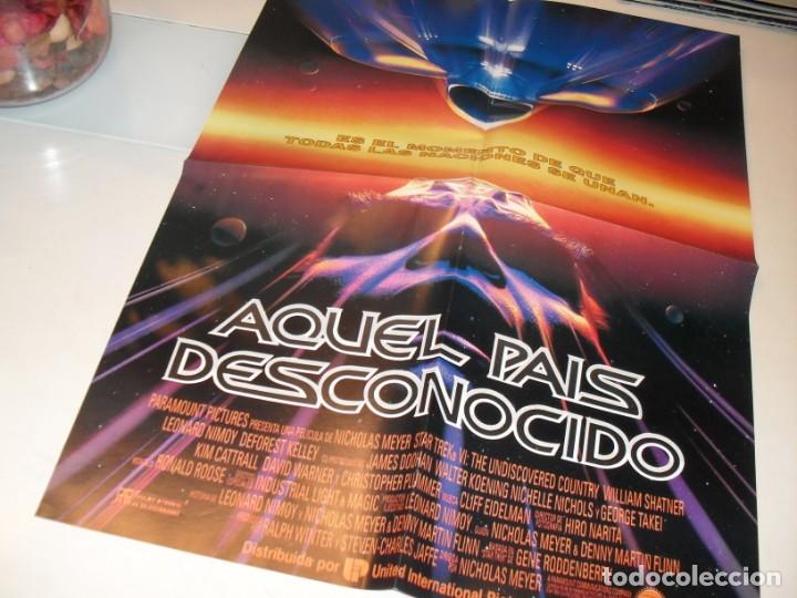 Cin&eacute;ma: POSTER DE CINE: STAR TREK VI AQUEL PAIS DESCONOCIDO(WILLIAM SHATNER).A&Ntilde;OS 90.DE KIOSKO.