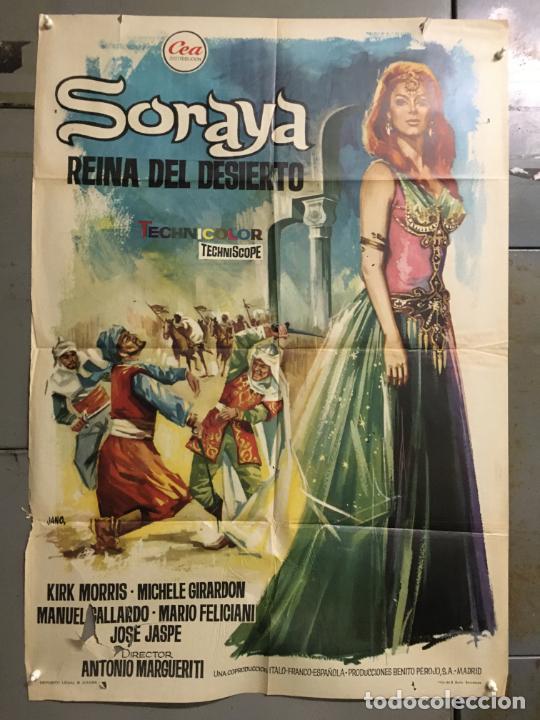 Cinema: DCO JN S062 SORAYA REINA DEL DESIERTO KIRK MORRIS MICHELE GIRANDON JANO POSTER ORIG 70X100 ESTRENO