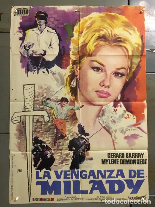 Cinema: DCO JN S070 LA VENGANZA DE MILADY 3 mosqueteros 2 BARRAY DEMONGEOT JANO POSTER ORIG 70X100 ESTRENO