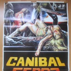 Cine: CARTEL CINE, CANIBAL FEROZ, JOHN MORGEN, 1981, C670. Lote 359761025