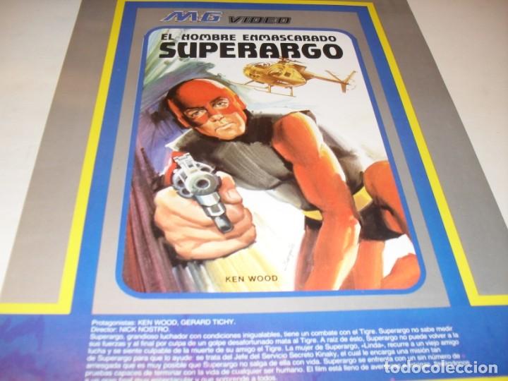 Cin&eacute;ma: CARTEL DE CINE DE CINE,TAMA&Ntilde;O A-4.SUPERARGO,1967.A&Ntilde;OS 80,DE VIDEOCLUB.NUEVO.