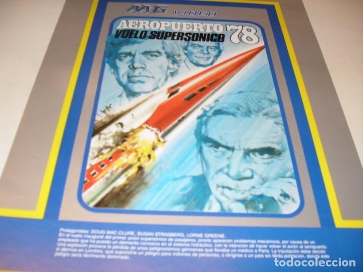 Cin&eacute;ma: CARTEL DE CINE DE CINE,TAMA&Ntilde;O A-4.AEROPUERTO 78,VUELO SUPERSONICO,1978.A&Ntilde;OS 80,DE VIDEOCLUB.NUEVO.