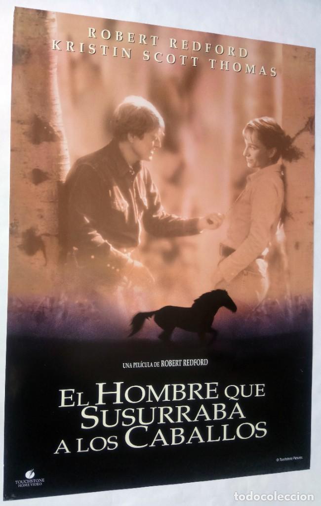 Cin&eacute;ma: EL HOMBRE QUE SUSURRABA A LOS CABALLOS, con Robert Redford. P&Oacute;STER 68,5 X 99 cms.
