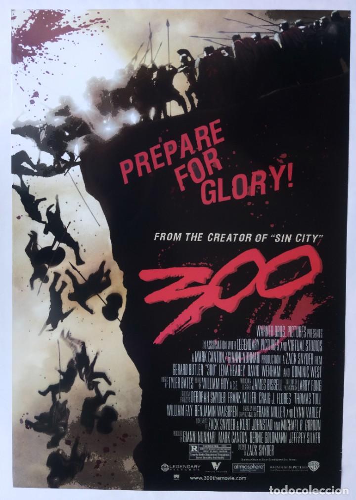 Cin&eacute;ma: 300, CON GERARD BUTLER. P&Oacute;STER 68 X 98 cms. 2007.