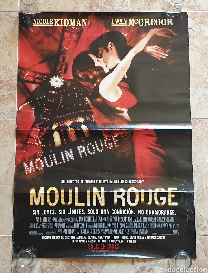 Cinema: POSTER ORIGINAL MOULIN ROUGE (2001)