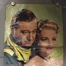 Cine: ABQ85 MISION DE AUDACES JOHN WAYNE CONSTANCE TOWERS HOLDEN FORD POSTER ORIGINAL ITALIANO 47X68. Lote 360192730