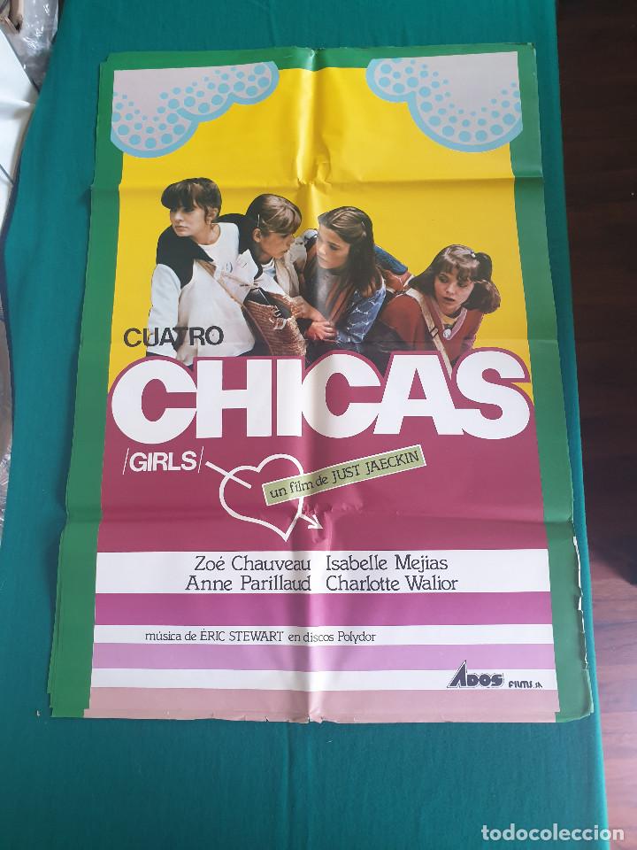 Cin&eacute;ma: CUATRO CHICAS. ANNE PARILLAUD, ZO&Eacute; CHAUVEAU, CHARLOTTE WALIOR, ISABELLE POSTER 70 X 100 APROX.