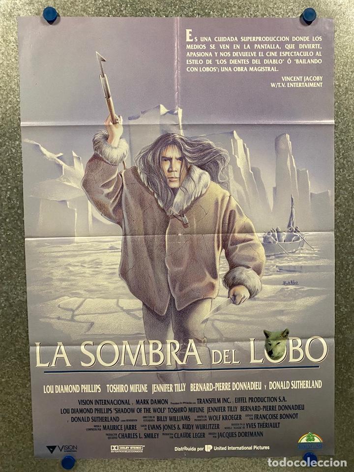 Cin&eacute;ma: La sombra del lobo. Lou Diamond Phillips, Toshir&ocirc; Mifune, Jennifer Tilly. POSTER ORIGINAL.
