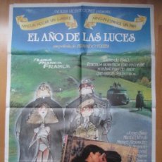 Cine: CARTEL CINE + 12 FOTOCROMOS EL AÑO DE LAS LUCES JORGE SANZ MARIBEL VERDU 1986 CCF328. Lote 362807955