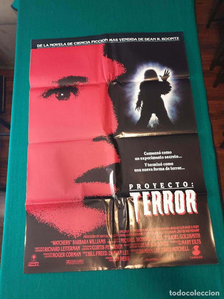 Cine: PROYECTO TERROR POSTER 100X70 APROX - Foto 1