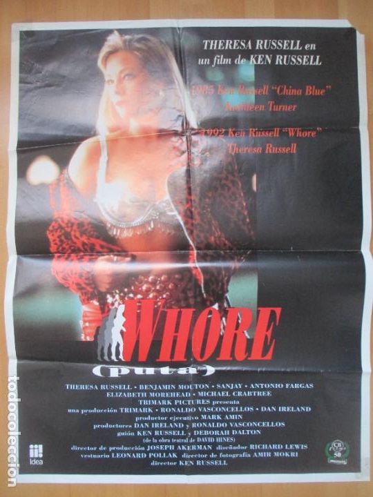 Cinema: CARTEL CINE WHORE THERESA RUSSELL BENJAMIN MOUTON CN20