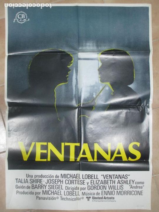 Cinema: CARTEL CINE VENTANAS MICHAEL LOBELL TALIA SHIRE 1980 CN31