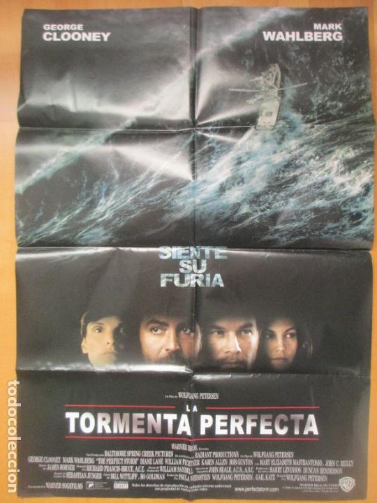 Kino: CARTEL CINE LA TORMENTA PERFECTA GEORGE CLOONEY MARK WAHLBERG 2000 CN51