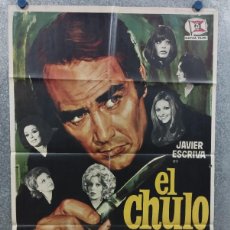 Cine: EL CHULO. JAVIER ESCRIVA, NADIUSKA, SILVIA TORTOSA, AÑO 1973 POSTER ORIGINAL. Lote 365883951