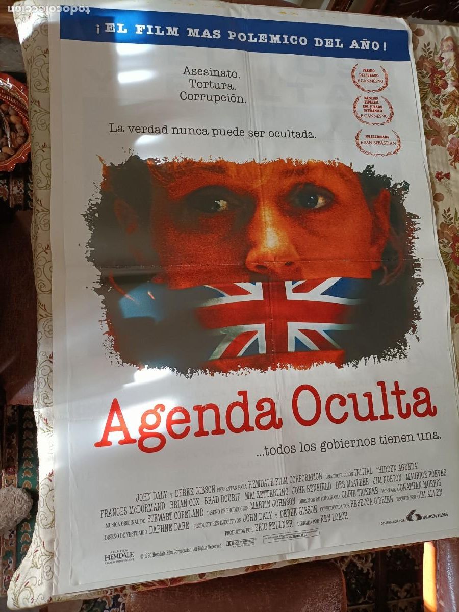 Cin&eacute;ma: AGENDA OCULTA. CARTEL DE CINE