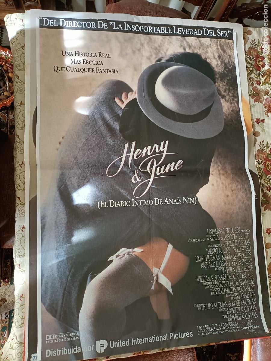 Cine: HENRY & JUNE. CARTEL DE CINE
