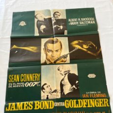 Cine: CARTEL DE 007 JAMES BOND CONTRA GOLDFINGER. SEAN CONNERY.. Lote 366258986