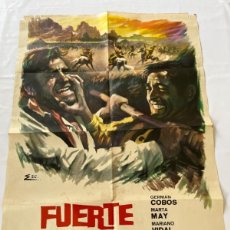 Cine: CARTEL DE CINE FUERTE PERDIDO CON GERMAN COBOS Y MARTA MAY DIRECTOR JOSE MARIA ELORRIETA 1965. Lote 366369111