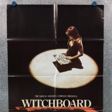 Cine: WITCHBOARD (JUEGO DIABÓLICO) TODD ALLEN, TAWNY KITAEN, CLARE BRISTOL AÑO 1985. POSTER ORIGINAL. Lote 366589796