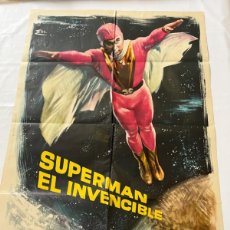 Cine: SUPERMAN EL INVENCIBLE. CARTEL ORIGINAL 1966.. Lote 366688166
